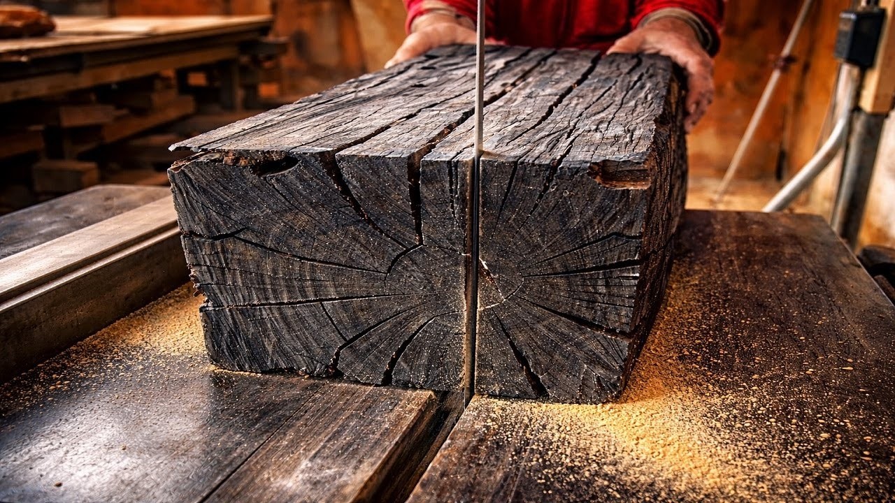Recycle Those Ugly, Seemingly Discarded Pieces Of Wood To Create A Fantastic Table Like This!