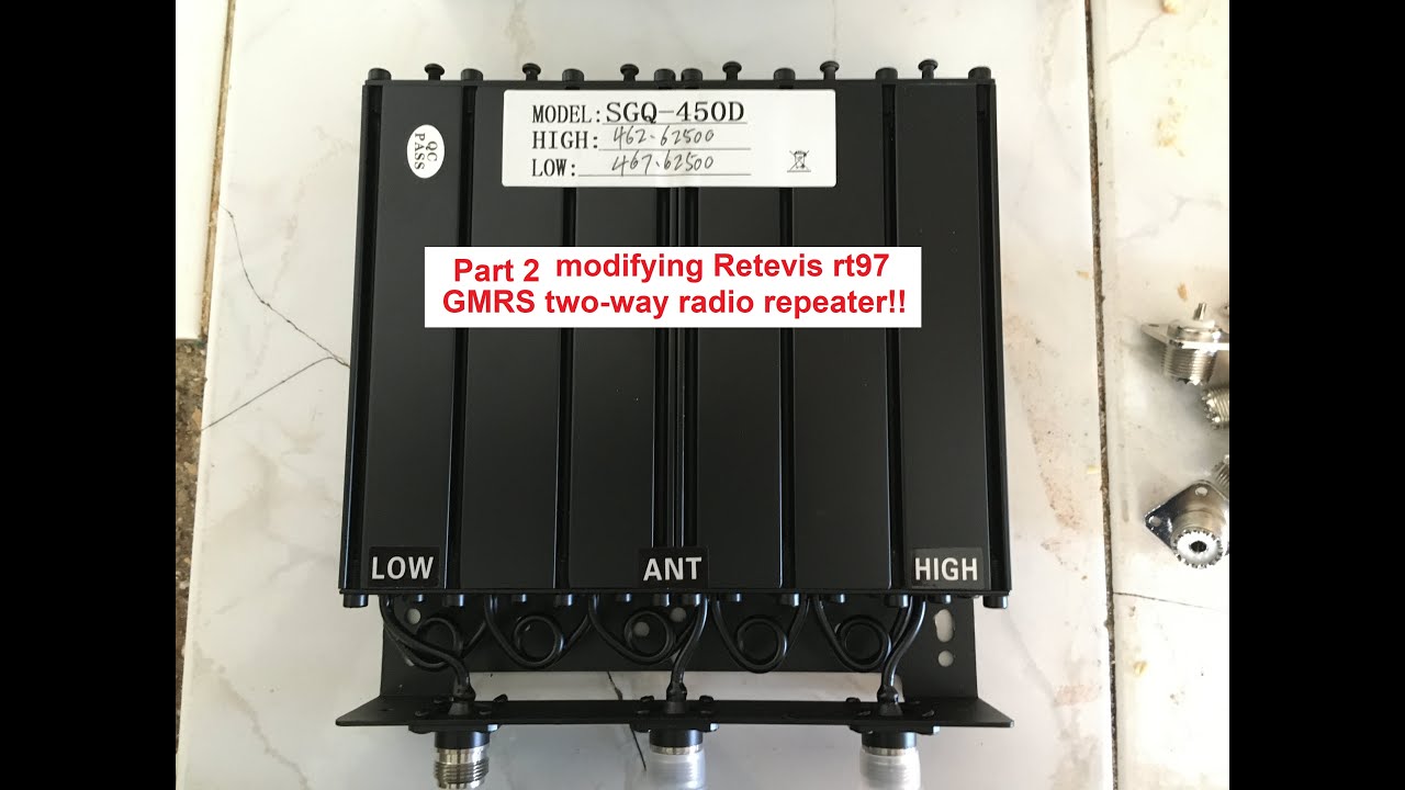 🔺Part 2 modifying RETEVIS rt97 GMRS two-way radio repeater for more output wattage!!!🔺