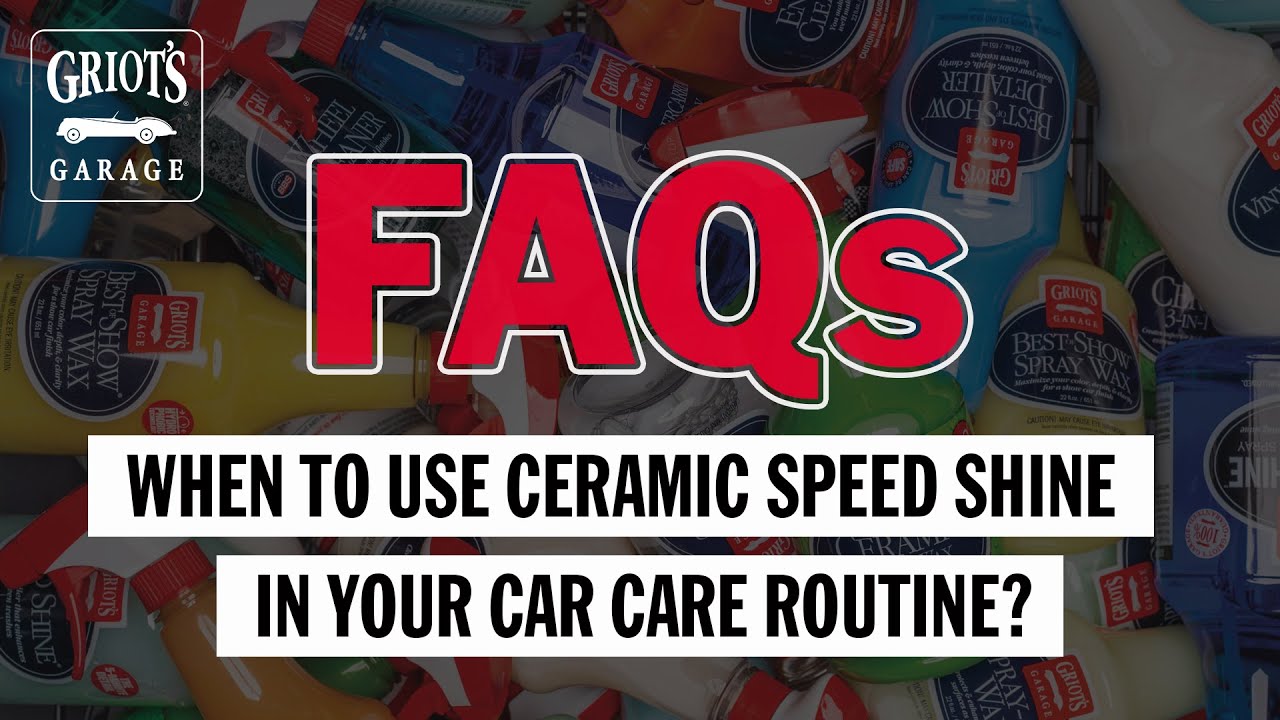 Quick Tip: When to use Ceramic Speed Shine?