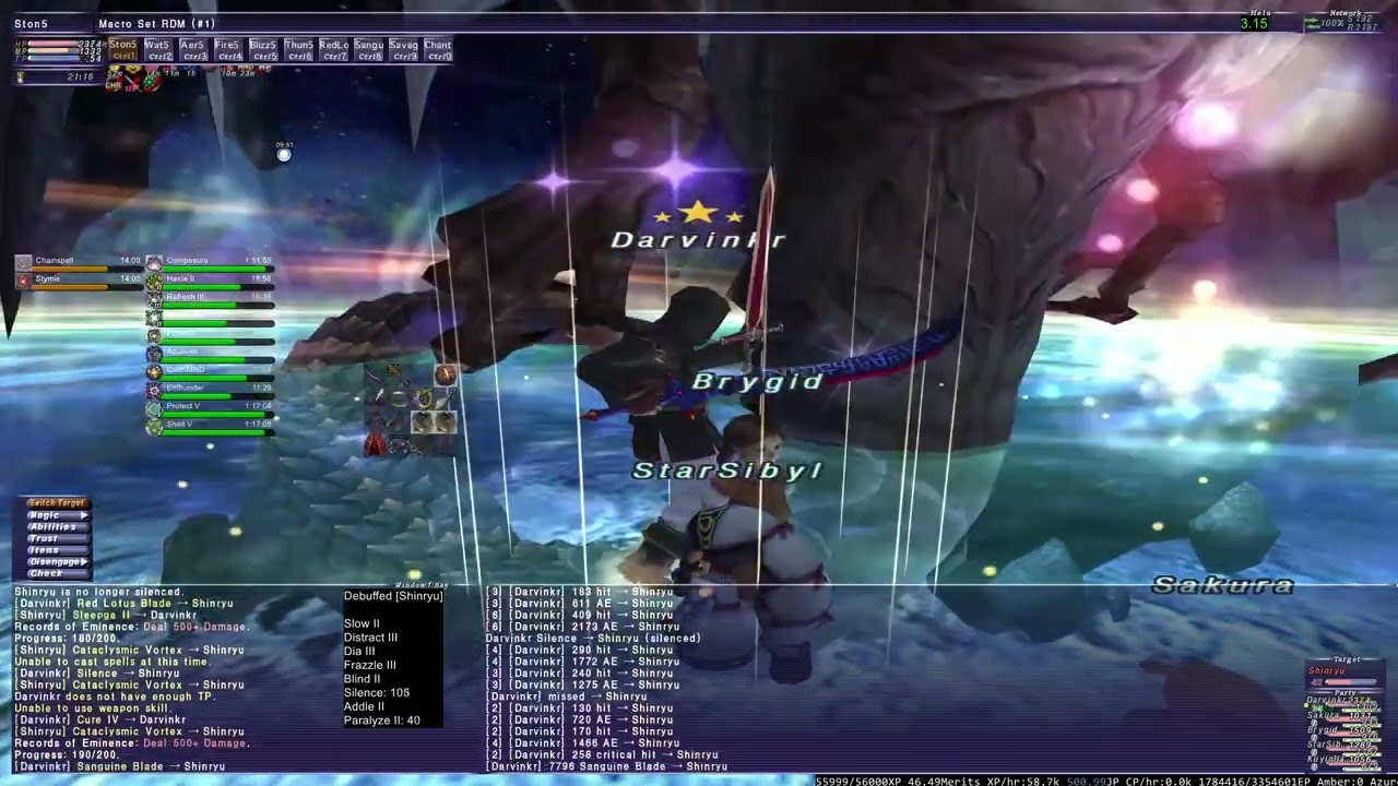 FFXI HTBM Shinryu VD (Very Difficult) RDM SOLO (The Wyrm God)