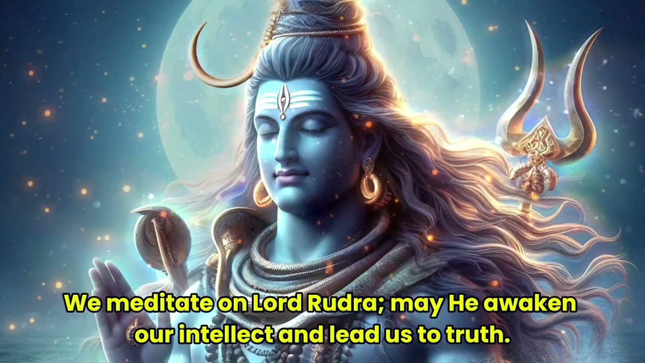 Powerful Rudra Gayatri Mantra  for Peace,Protection Calm Your Mind & Awaken Shiva Consciousness
