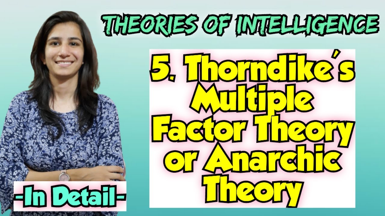 Thorndike's Multiple Factor Theory/Anarchic Theory For All Teaching Exams @InculcateLearning Ravina