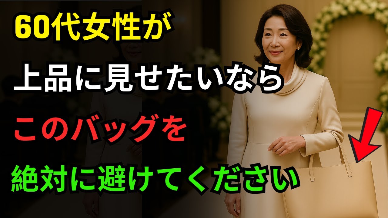 富裕層が絶対に持たないバッグ3種類 ｜上品な人々のバッグ選び方｜老後の知恵｜スタイル
