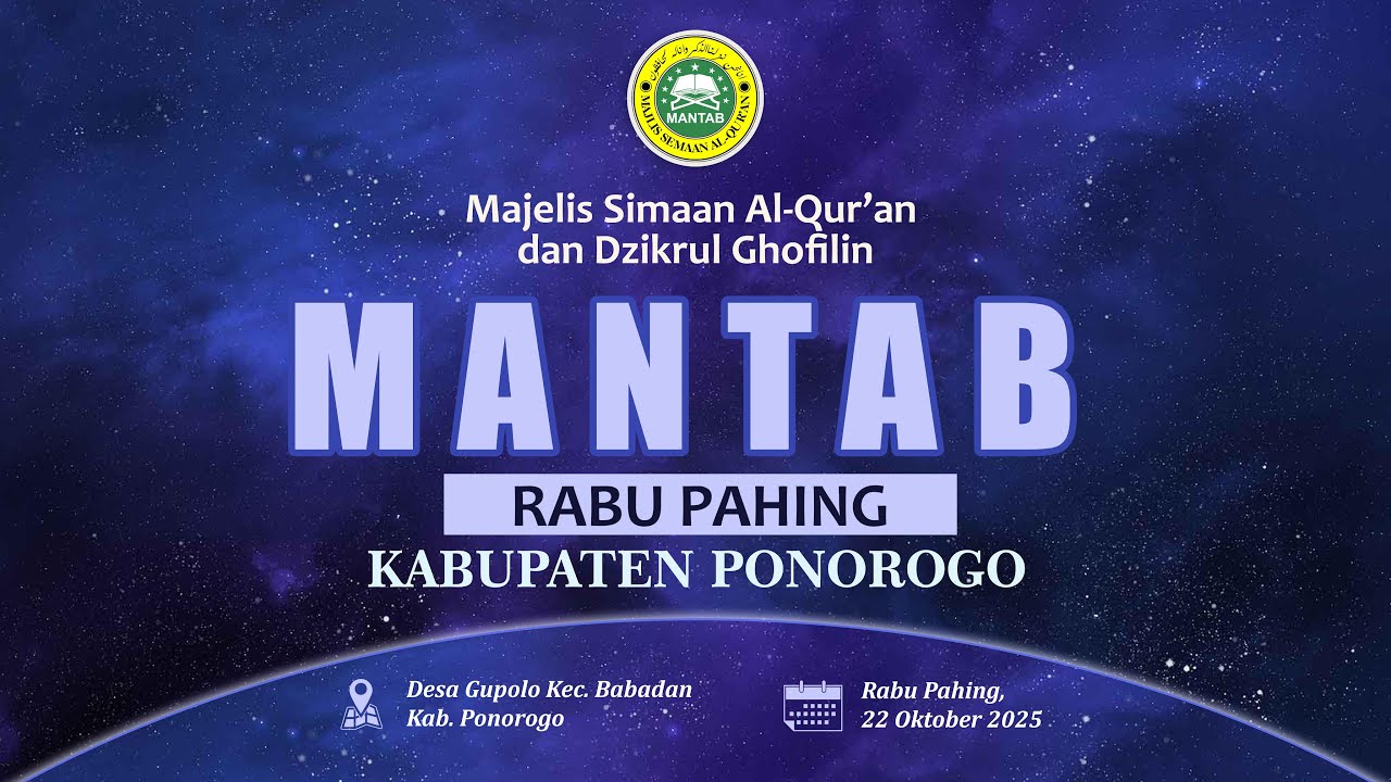 Live Sore :: Simaan Al Quran dan Dzikrul Ghofilin Mantab Rabu Pahing :: di Desa Gupolo Ponorogo