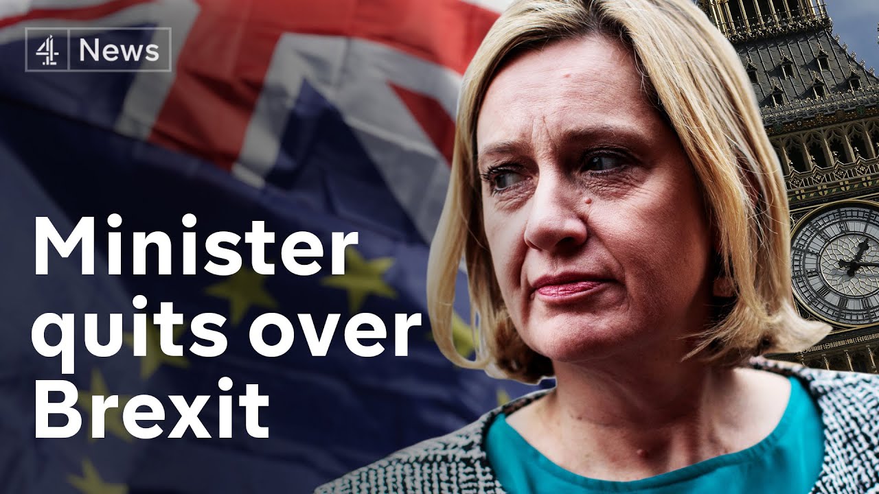 Amber Rudd quits Boris Johnson&rsquo;s cabinet over no-deal Brexit fears