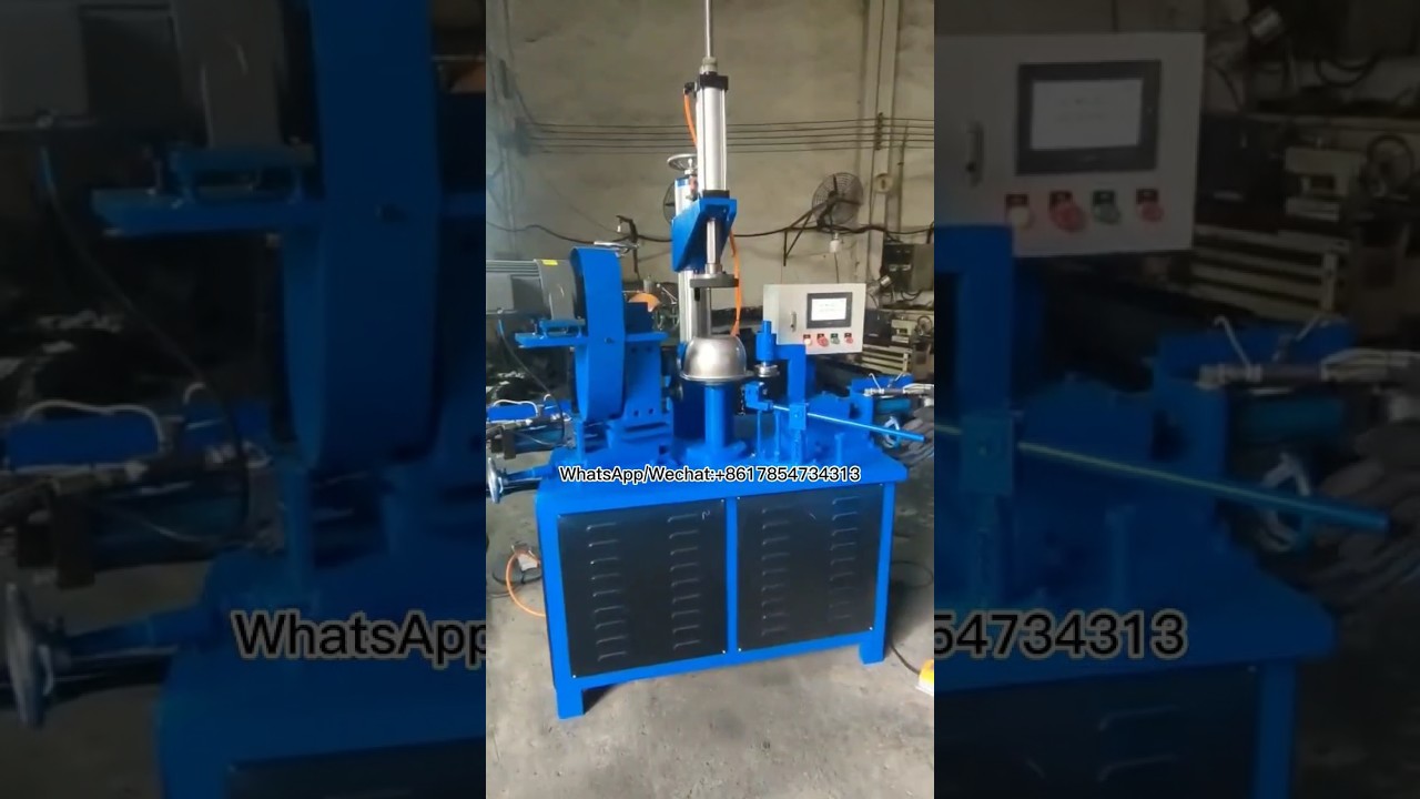 Stainless steel barrel trimming and rounding machine, metal lunch box flanging machine