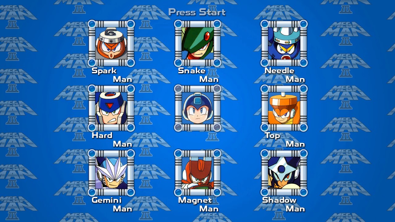 Mega Man 3 — Stage Select (Cover, Extended, Redone)