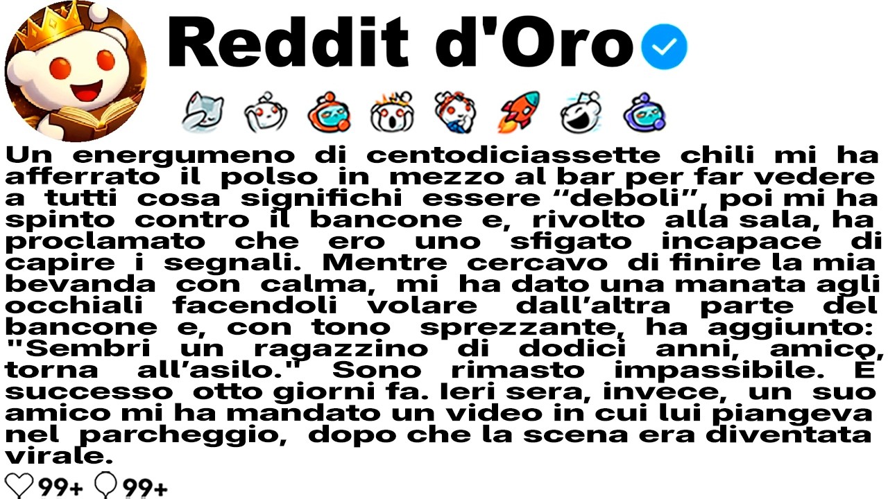 [STORIA COMPLETA] Un palestrato di 250 libbre ha cercato rissa senza sapere che sono una cintura...