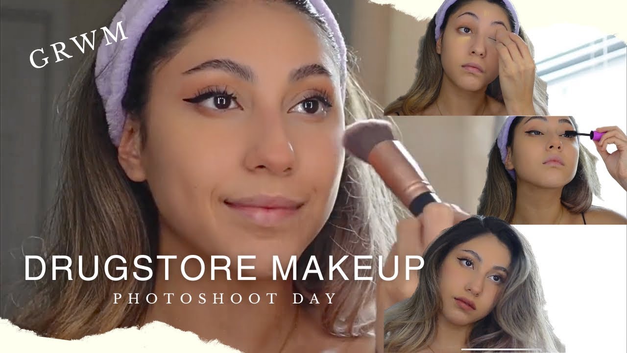 DRUGSTORE MAKEUP | grwm for my small business photoshoot 📸
