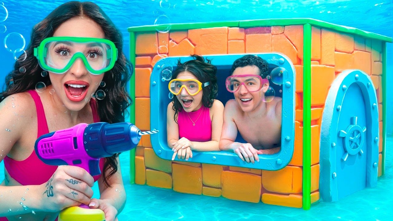 24 HORAS VIVIENDO BAJO EL AGUA!! 