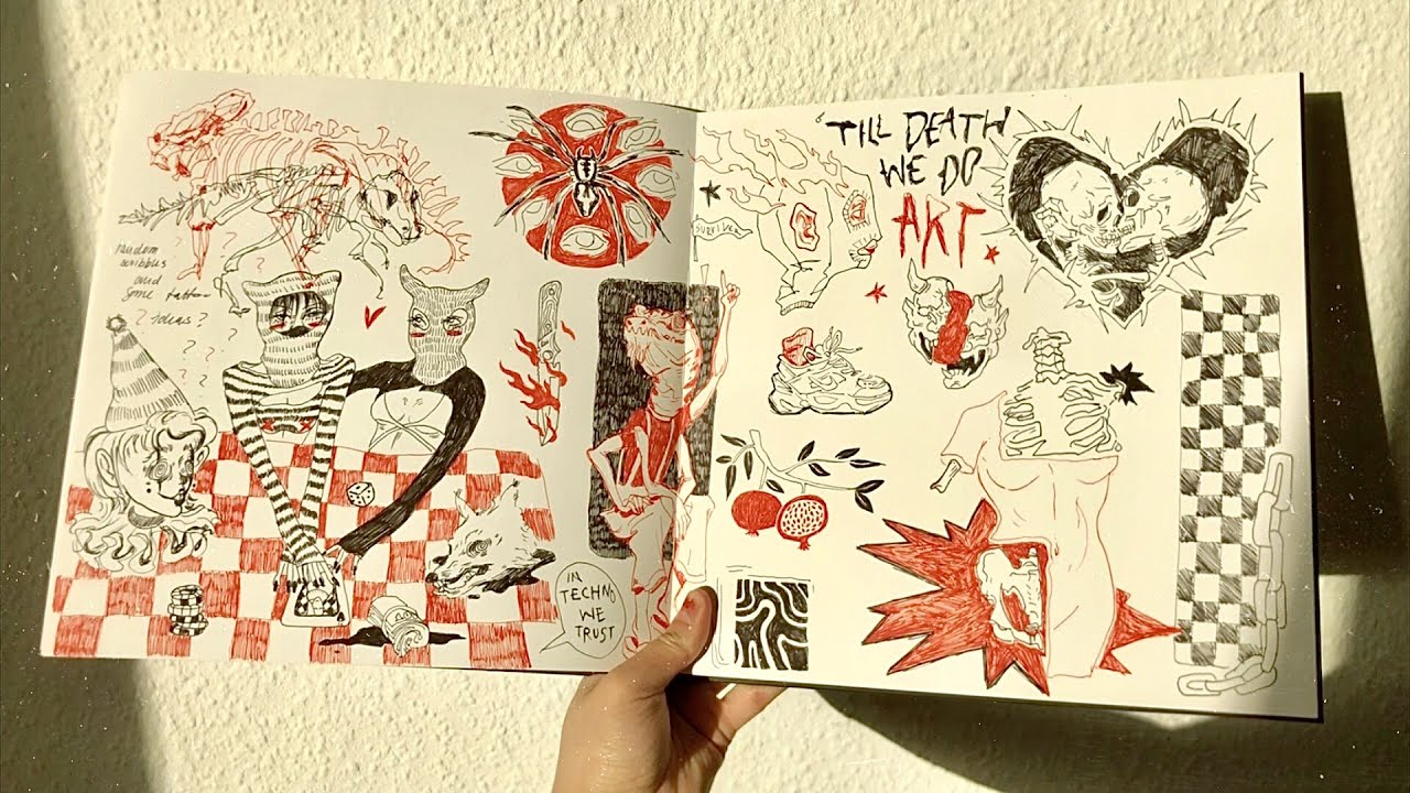 Design Student in Berlin | first semester, sketchbook, typography, photo studio, life drawing 🎨
