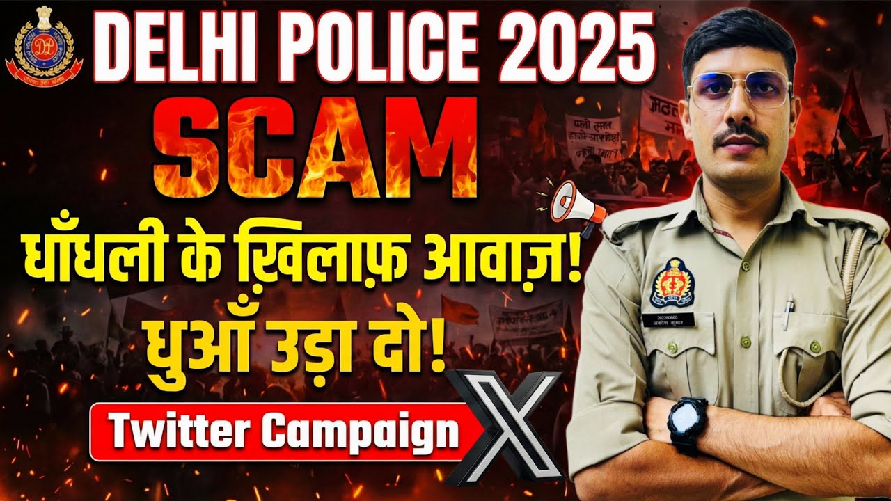 Delhi Police Scam 2025 | Delhi Police Constable Exam Scam Twitter Campaign 2025 | DP Re-Exam 2025