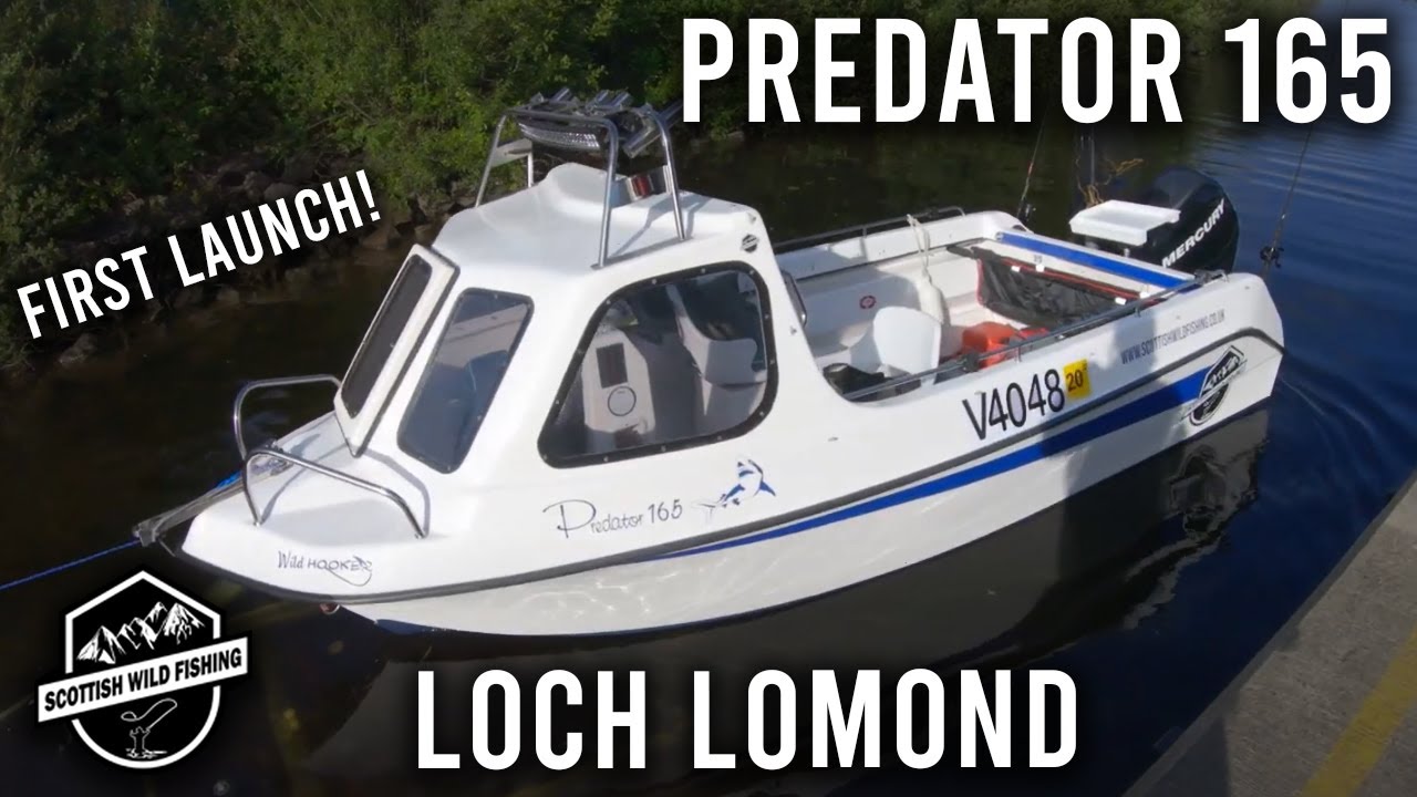 Launching my Predator 165 fast fisher on Loch Lomond for the first time!!