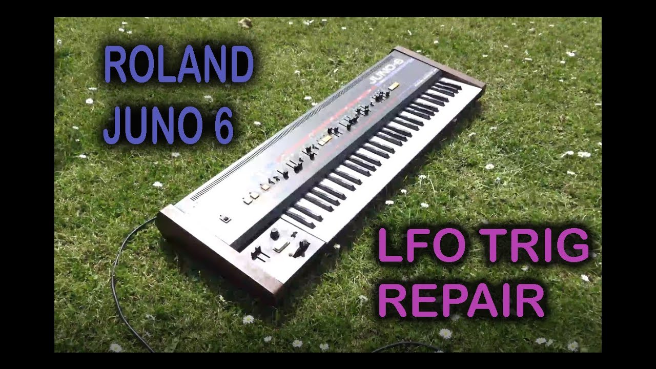 ROLAND JUNO 6 - LFO TRIG BUTTON REPAIR AND BASIC CALIBRATION