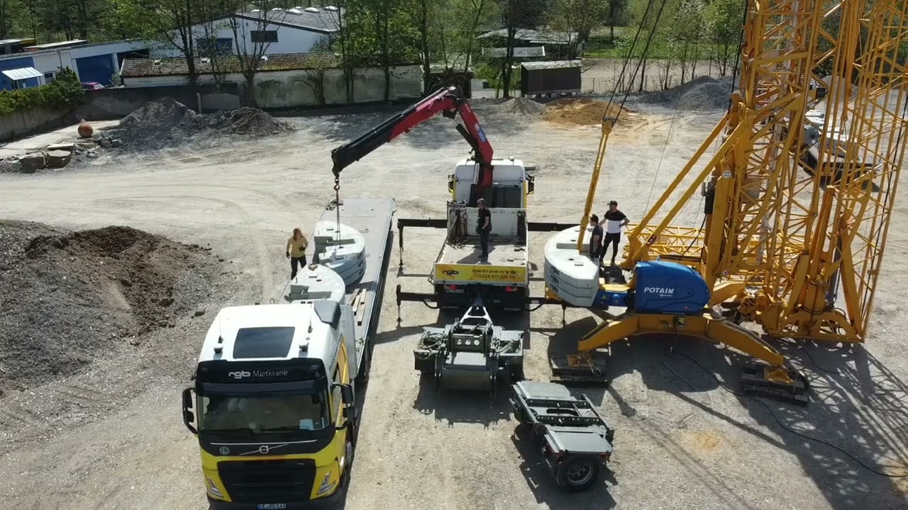 dji Mini 2. Potain Igo T85 Montage Mai 2023 Gummersbach mit Messebedingungen 😁