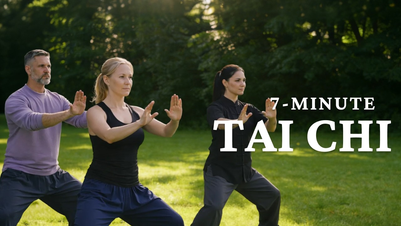 7-Minute Tai Chi | Gentle Full-Body Flow to Relax, Restore & Rebalance