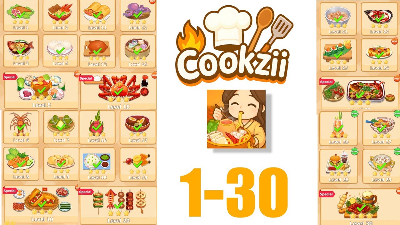 Cookzy: Cozy Cooking ASMR – All Levels 1-30 | Cookzii Full Gameplay Walkthrough