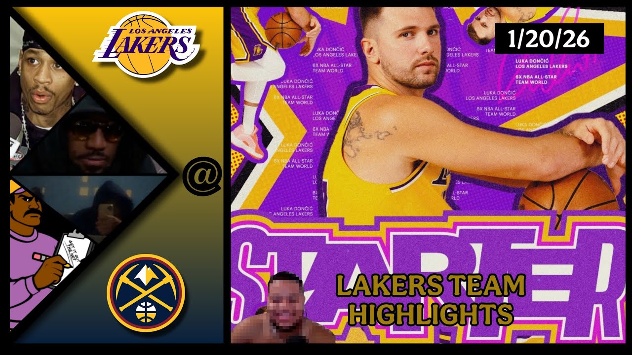 Lakers Team Highlights @ Nuggets reaction W/ Coaches Den