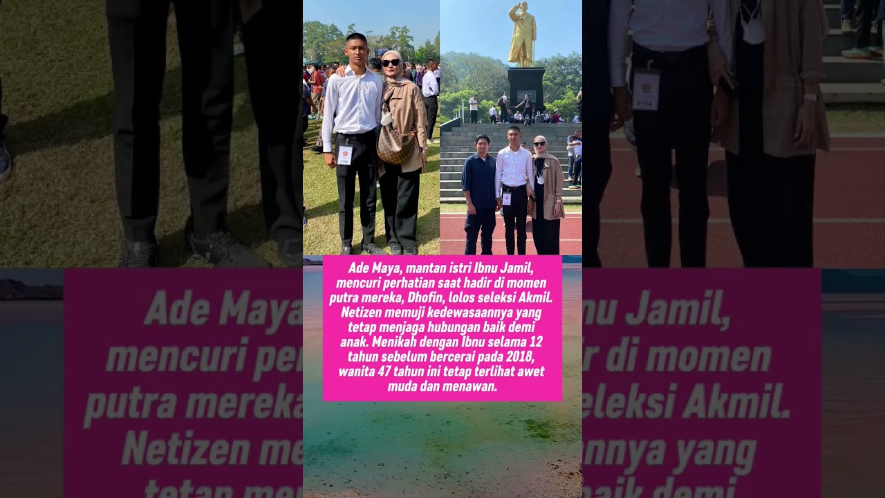 Ade Maya Mantan Istri Ibnu Jamil Hadir Saat Sang Putra Dhofin Yang Lulus Masuk Akmil TNI