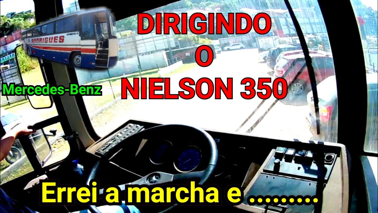DIRIGINDO O NIELSON 350 . Errei a marcha e ... #TRIBUS20469 #dirigir #ônibus