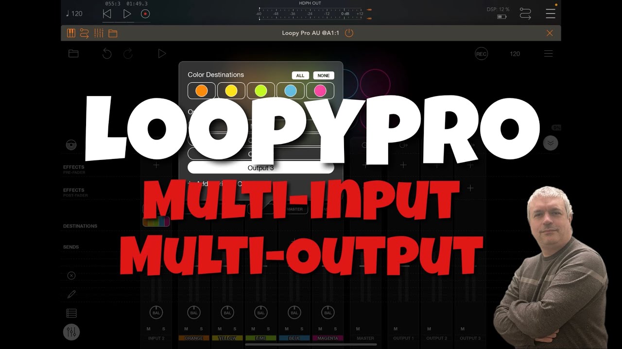 Loopy Pro Looper, DAW, Sampler v1.1 - Tutorial Part 25: Multi-Input and Multi-Output