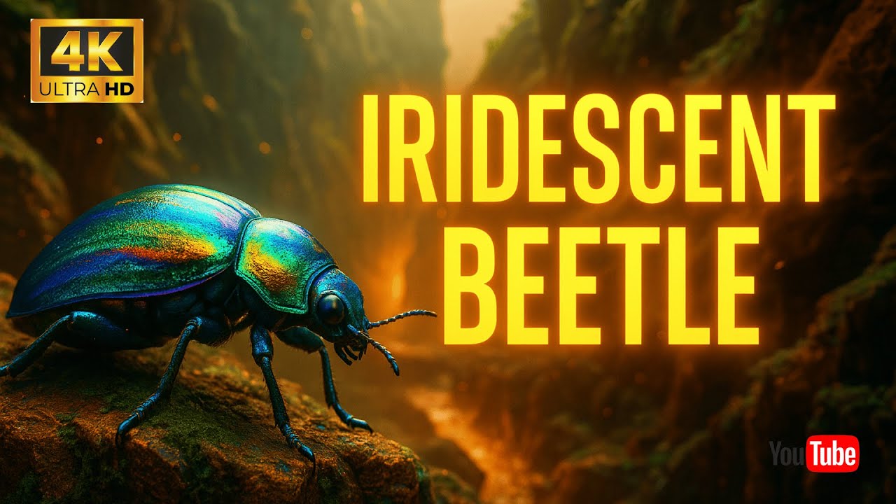 Iridescent Beetle Canyon 🌈 Living Gemstones of Nature | 4K Wildlife Short