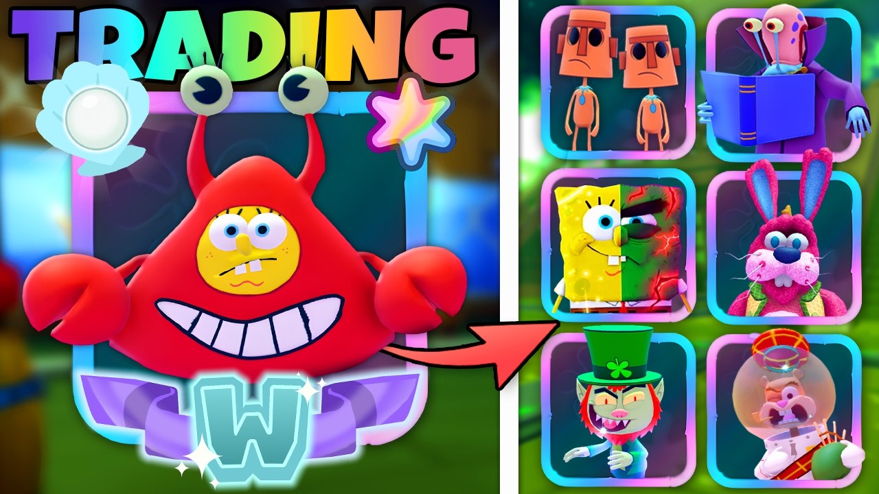 Trading for a MAXED TEAM in Spongebob Tower Defense!
