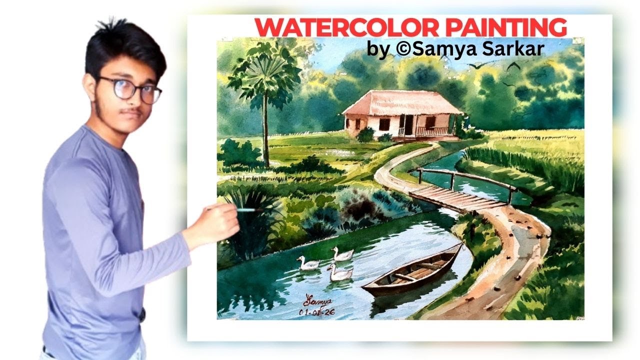 Watercolor painting tutorial | 
