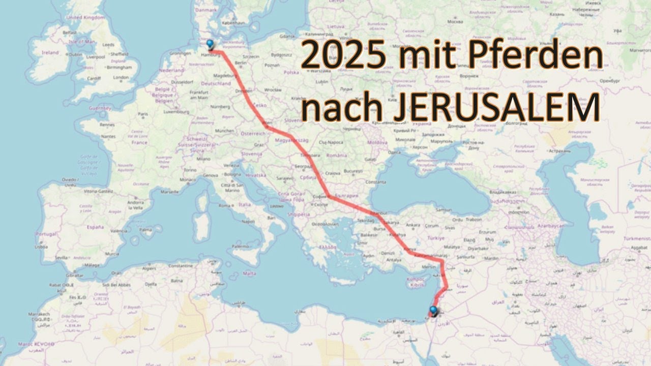 Pferdetreck für den Frieden nach Jerusalem