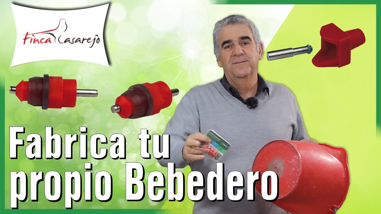 Bebedero de tetilla para gallinas 🐓 y otras aves