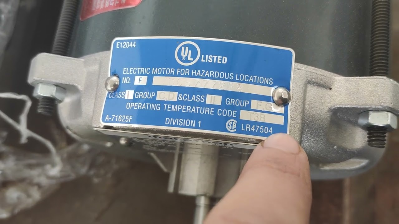 Important information when Ex inspecting of American electric motors