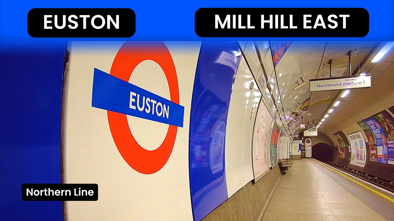 Euston to Mill Hill East | Northern Line London Underground Journey