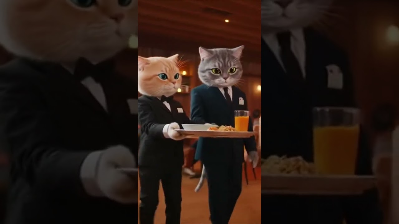 Restaurant DISASTER 2 CAT GET IN FIGHT!  