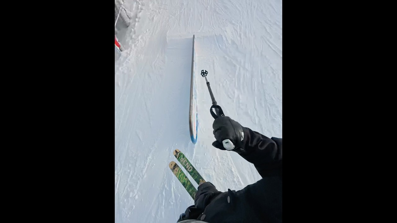 I get a little over excited. #ski #freeski #freeskiing #freestyleskiing #skiing #winter #snow #idaho
