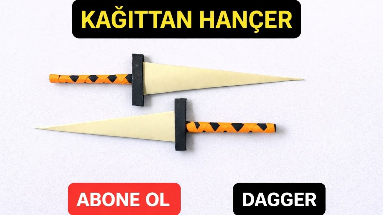 Kağıttan Hançer Nasıl Yapılır? | DIY Paper Dagger