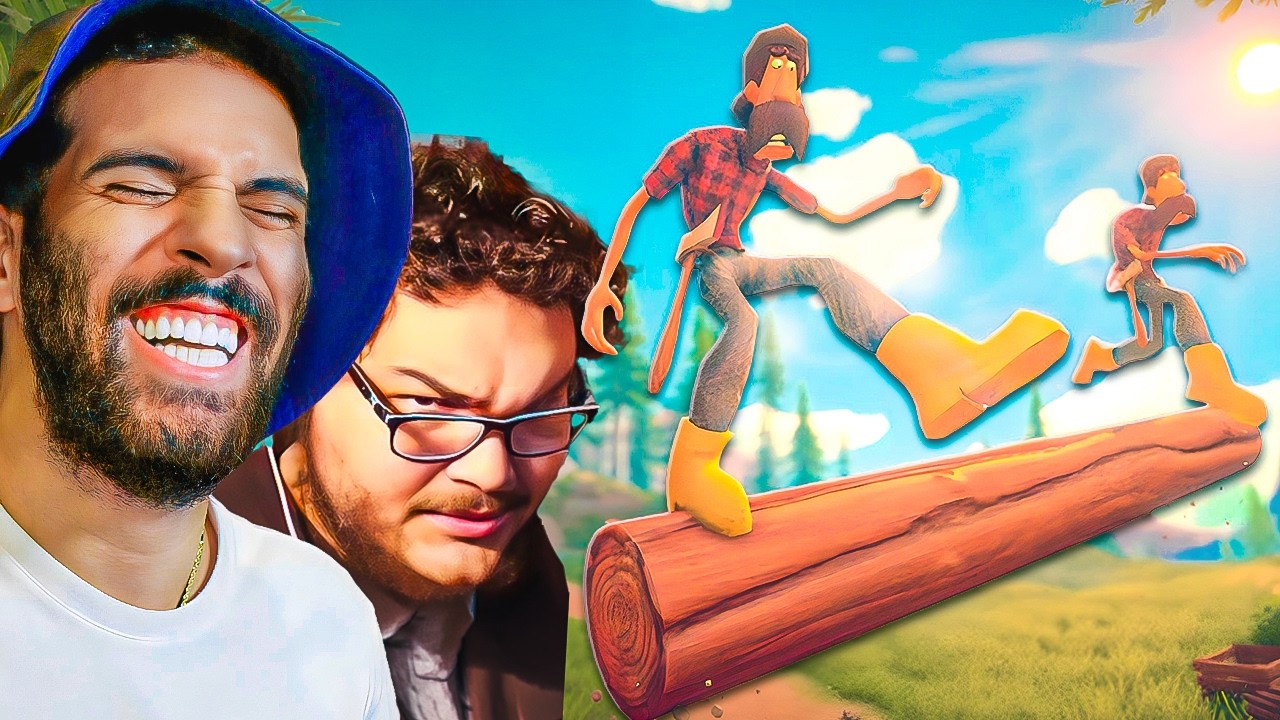 THIS GAME MADE MY STOMACH HURT FROM LAUGHING | LOG RIDERS