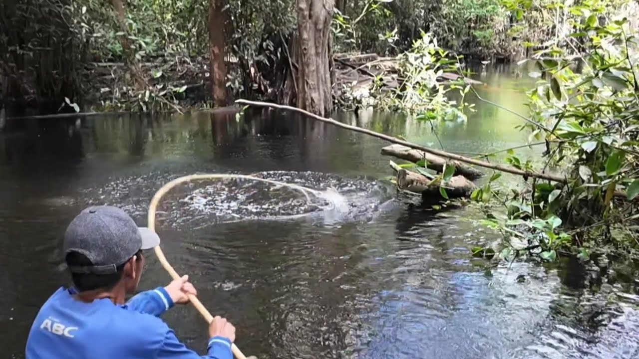 PESTA STRIKE IKAN TOMAN DAN KERANDANG SEHABIS BANJIR