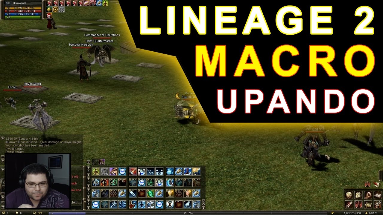 Lineage 2 - Upando com MACRO no Server Core - Bot?