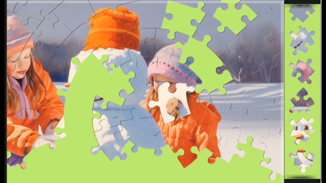 Happy Mr.Snowman⛄☃️ jigsaw puzzle🧩🧩 || @funpuzzle1122 