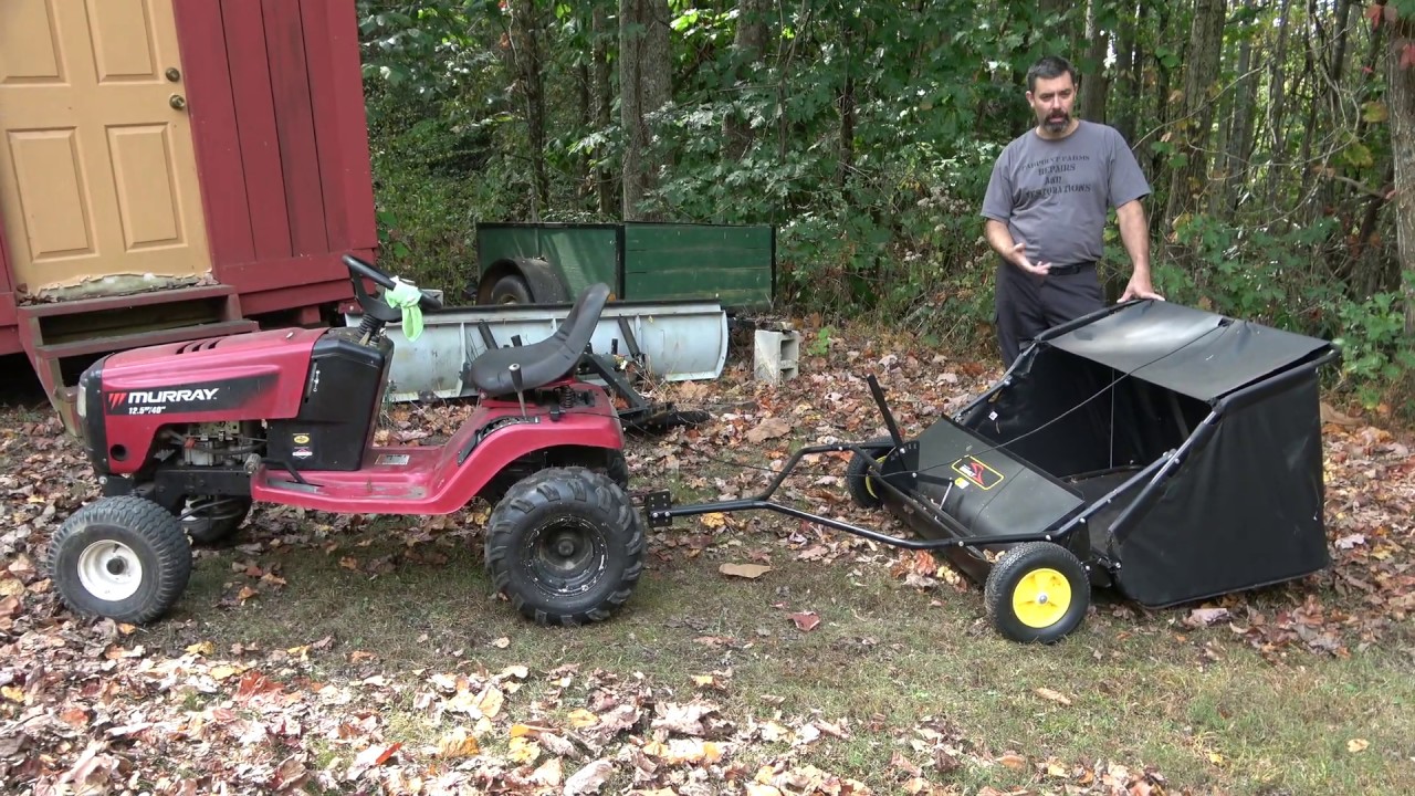Brinly Lawn Sweeper review. Part 2: Lets see it work!