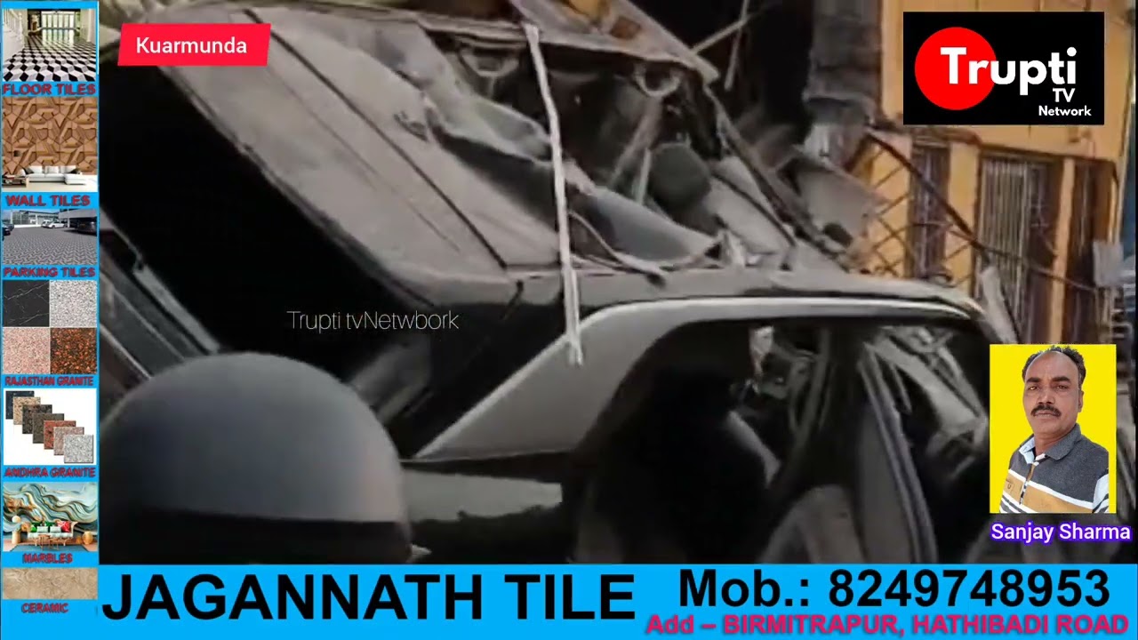 Birmitrapur Thana area Kuarmunda Jamunanaki car accident