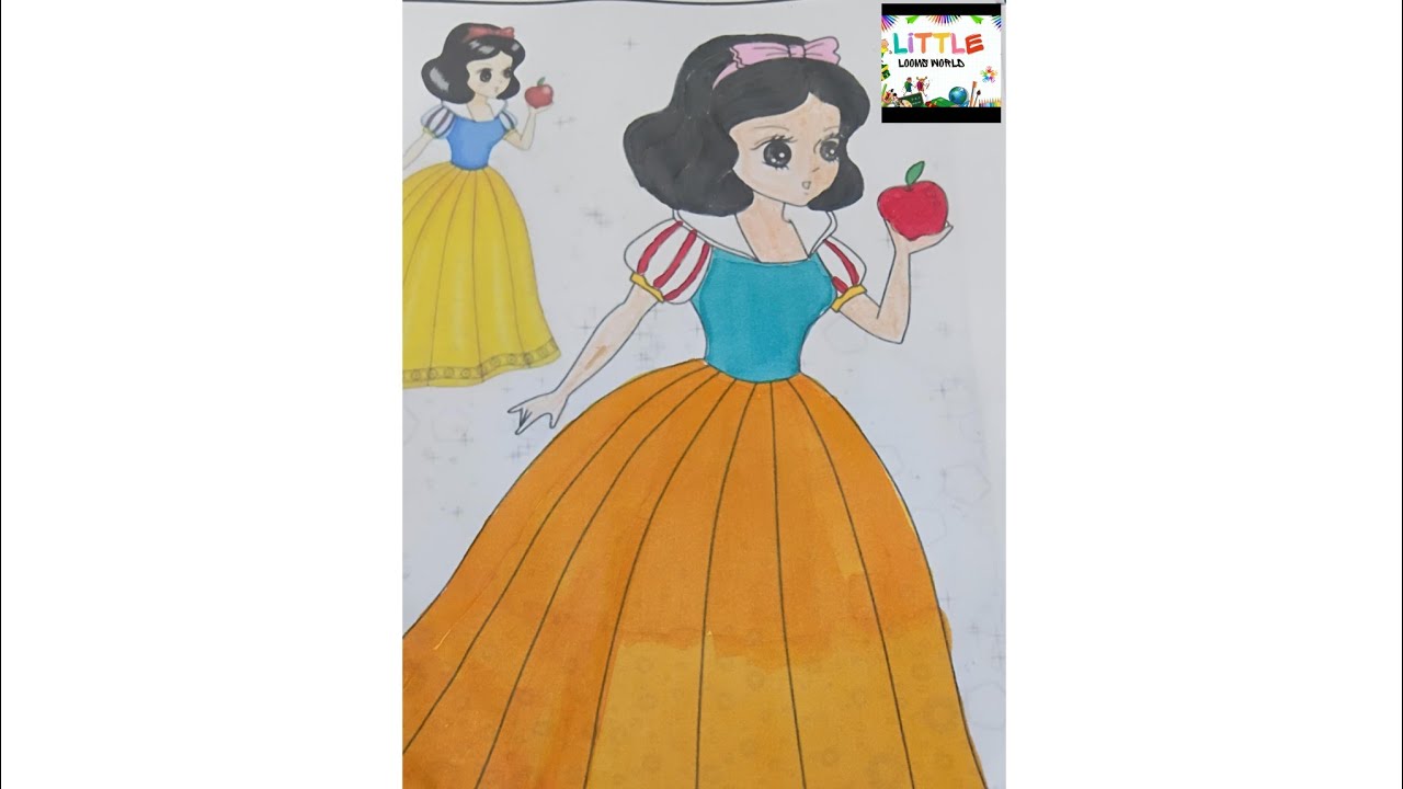 Sleeping Princess & Magic Apple 🍎👑 | Fairytale Coloring Fun for Kids 🎨✨