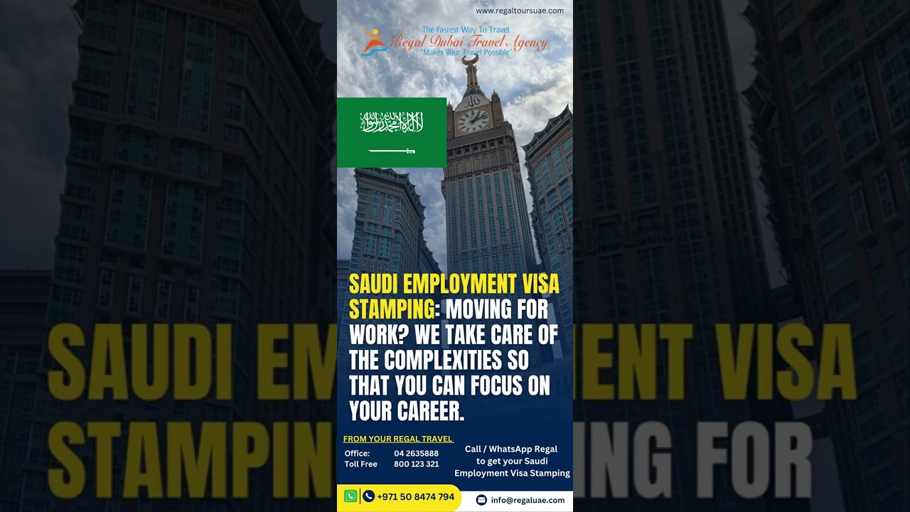 Saudi Arabia visa services from Regal Travel Agency