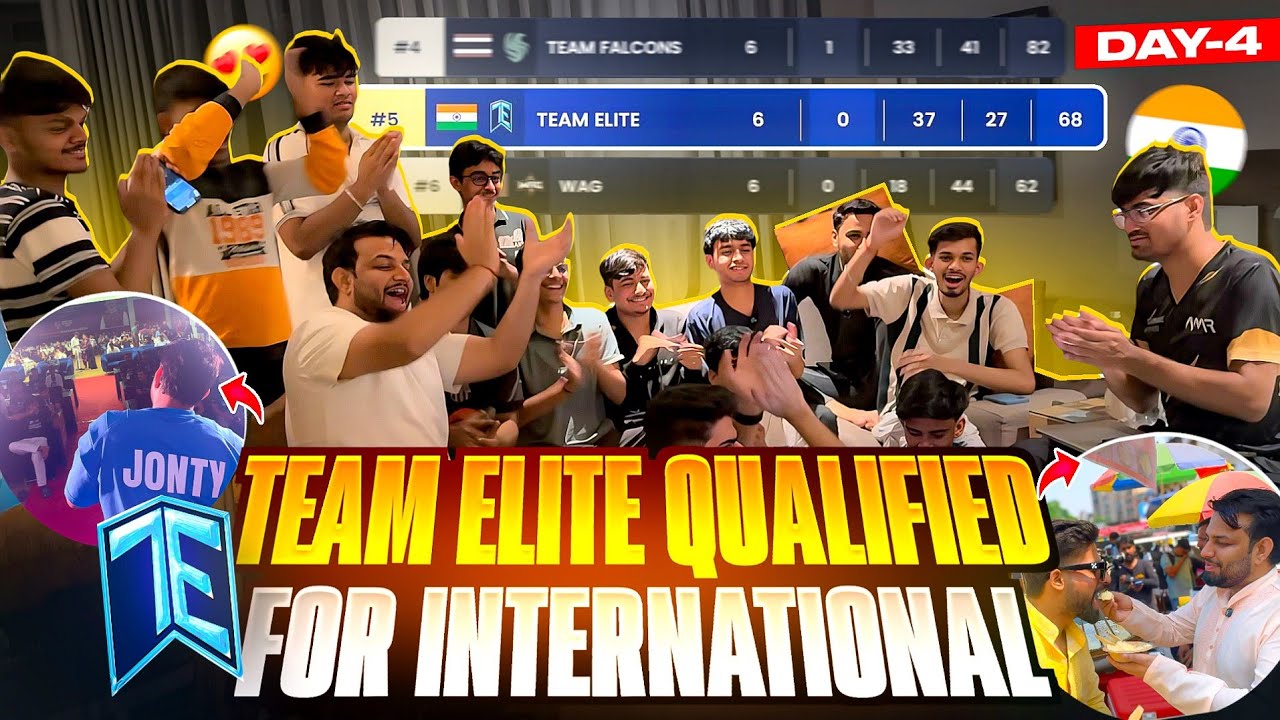 TEAM ELITE ❌️ TEAM INDIA 🇮🇳 ✅️ - DAY - 4 HOTEL ME KARI WATCHPARTY #freefirelive #freefire #ff 