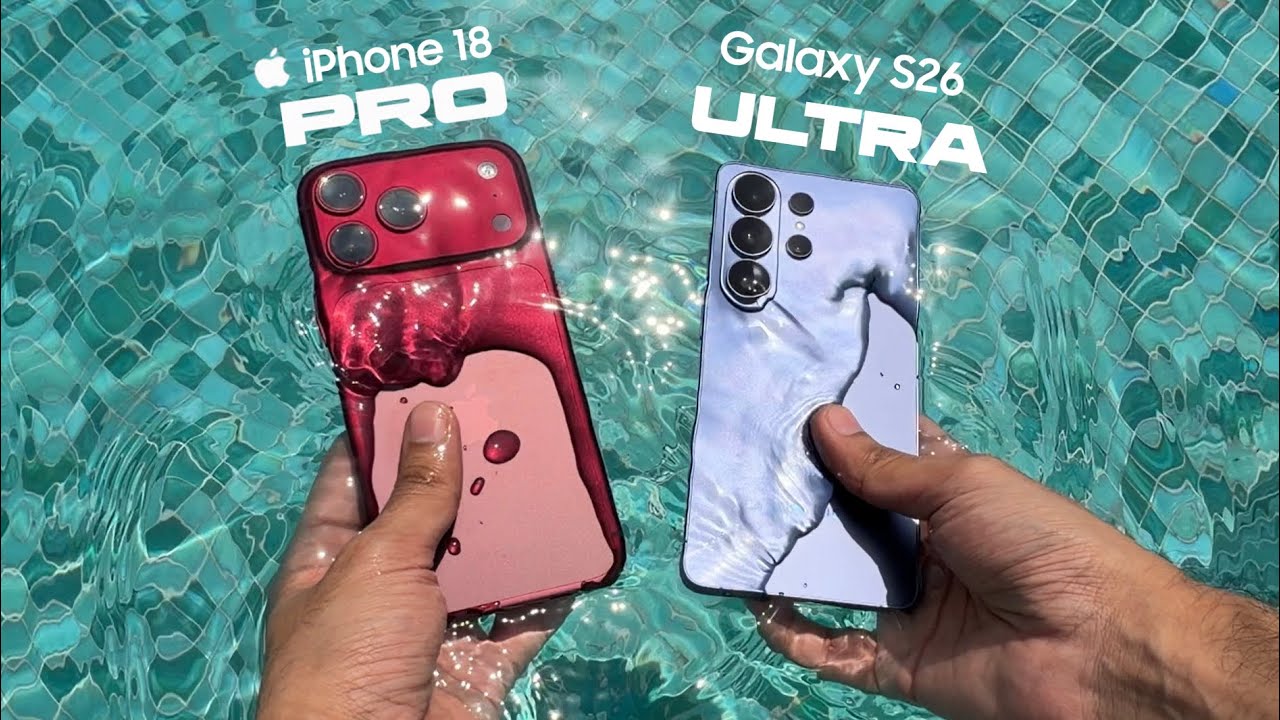 iPhone 18 Pro Max против Galaxy S26 Ultra: тест на ВОДОНЕПРОНИЦАЕМОСТЬ! О боже!
