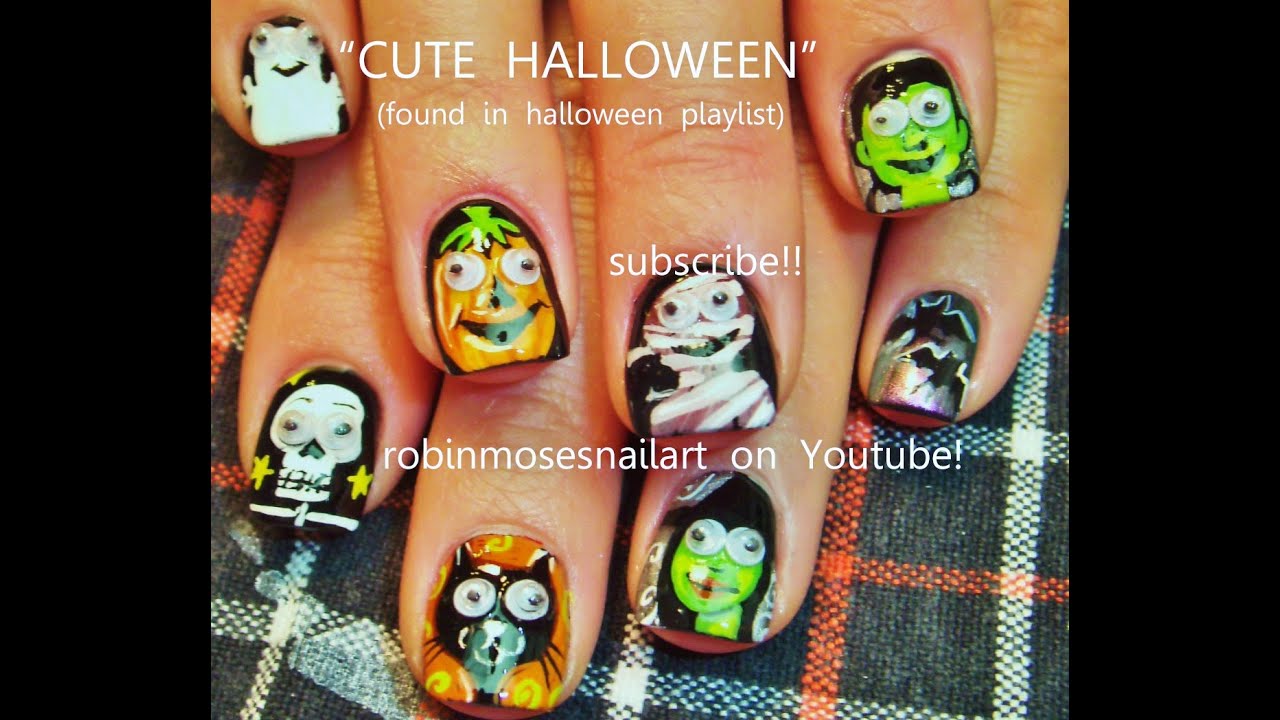 Halloween Nails | 10 DIY Cute and Spooky Nail Art Designs tutorial