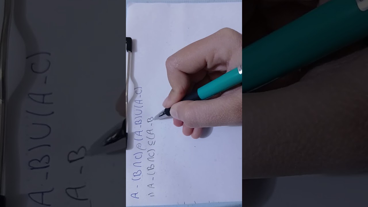 شرح مادة اسس الرياضيات الفصل الثاني فرق و متممة المجموعات المحاضرة 3