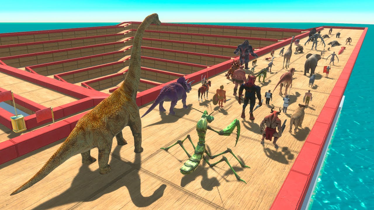 All Units Up & Down Spiral Race - Animal Revolt Battle Simulator