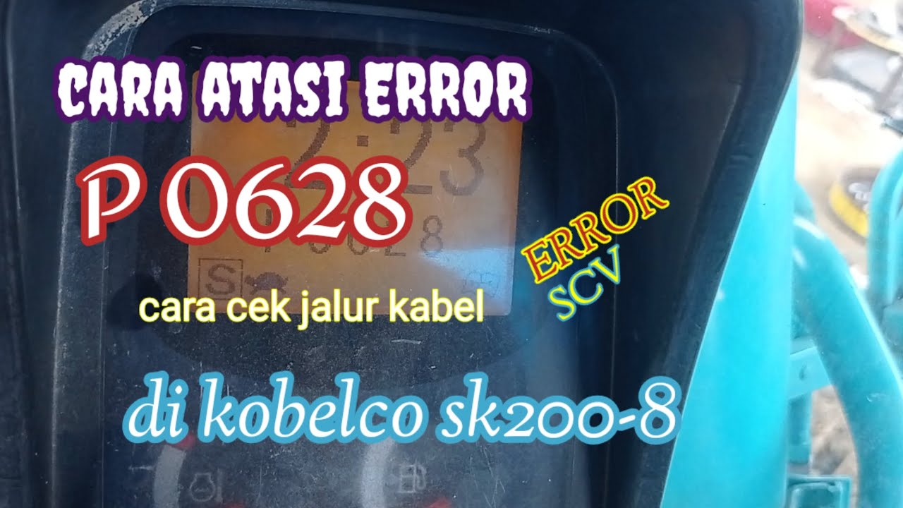 cara cek jalur kabel untuk ERROR P0628. MESIN Low power  di sk200-8 @JeryMechanics