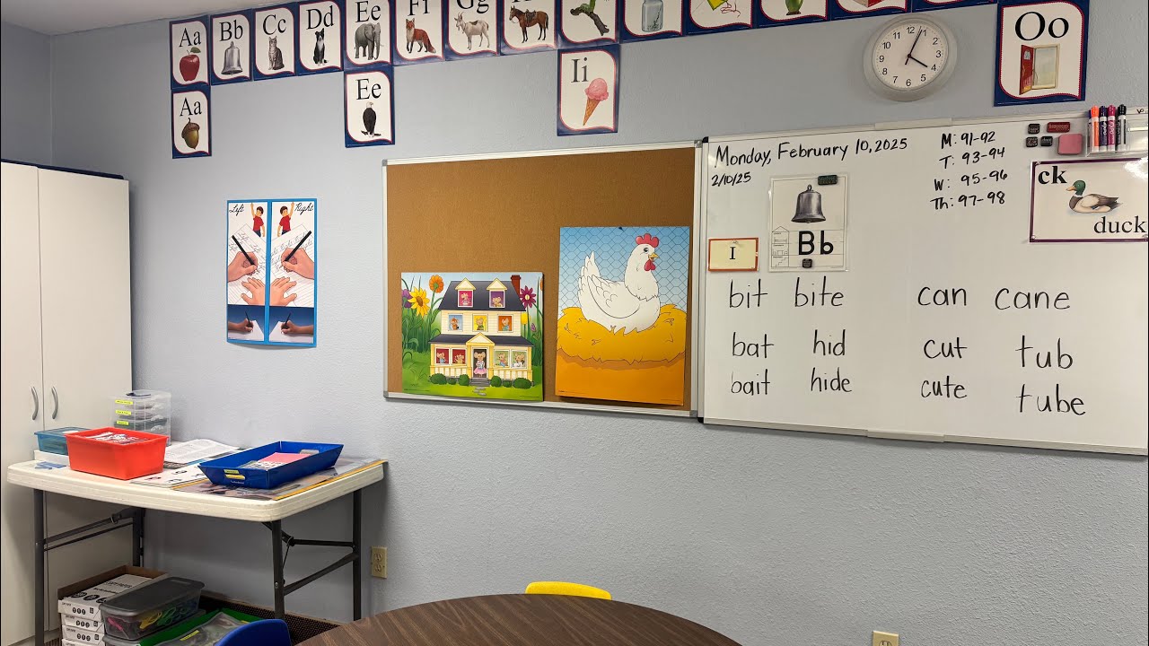 Teacher Vlog: Abeka Kindergarten Weekly Set Up